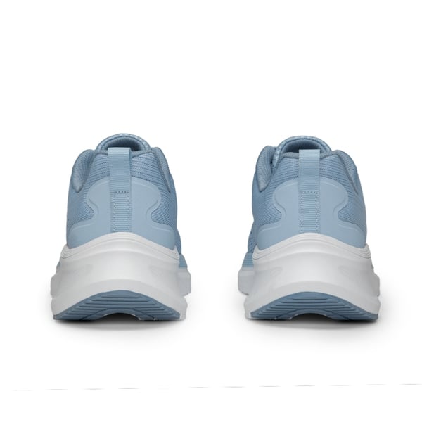  Women's Knitted Lifestyle Walking Sneakers - BLUE - 1